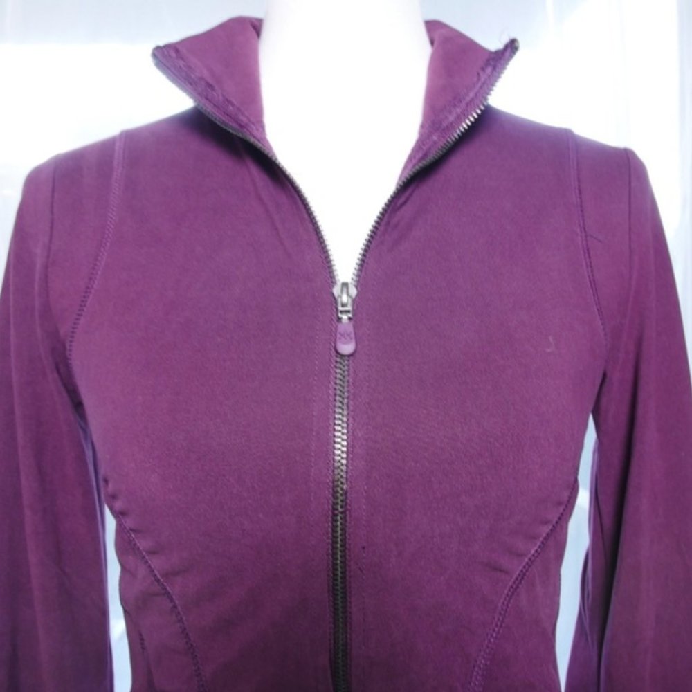 Kyodan Athletic Pullover Full Zip Jacket Maroon Sm - image 6
